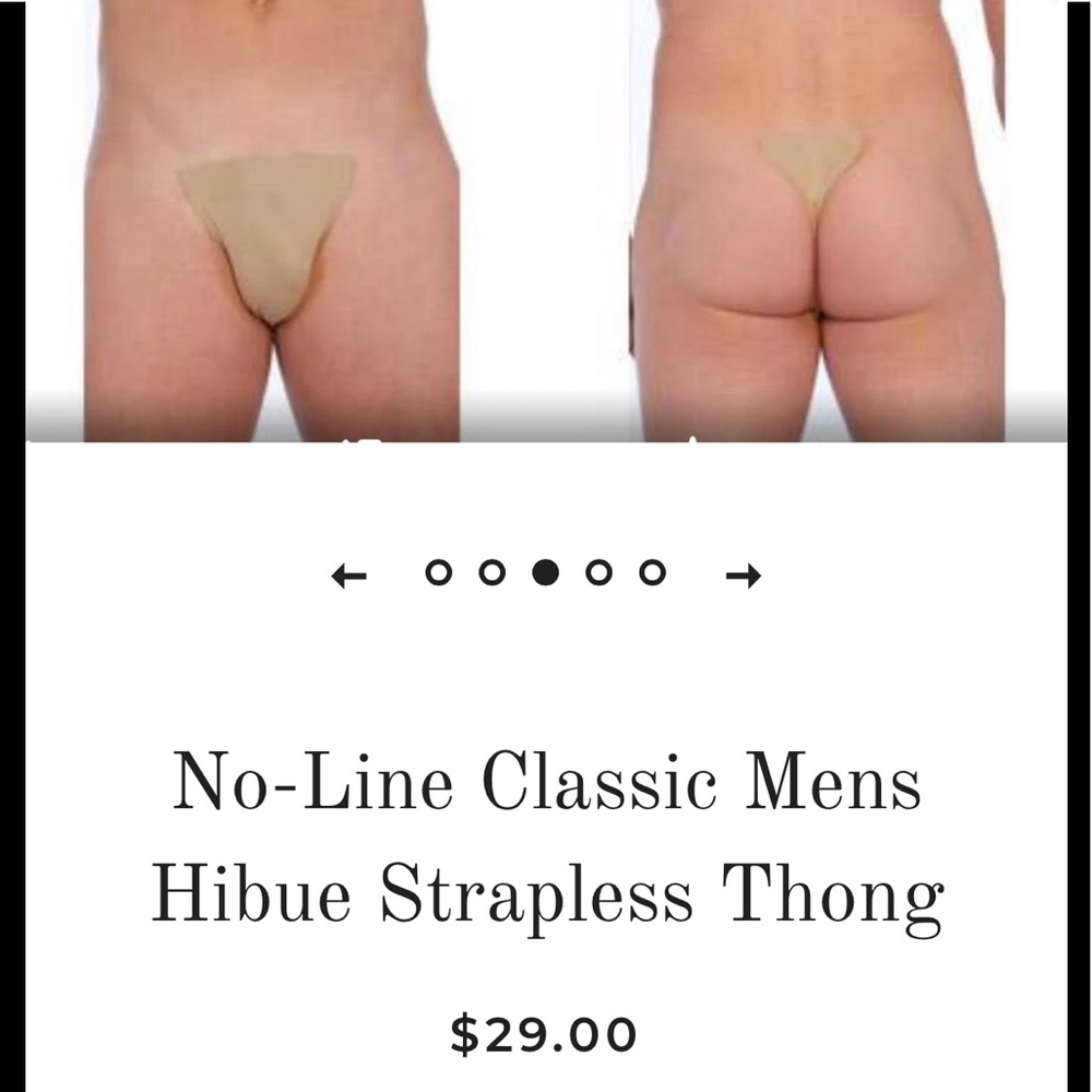 Men’s strapless thongs